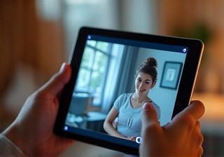Coaching à distance via une tablette